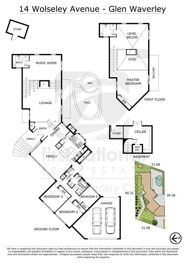 Floorplan of Homely house listing, 14 Wolseley Avenue, Glen Waverley VIC 3150