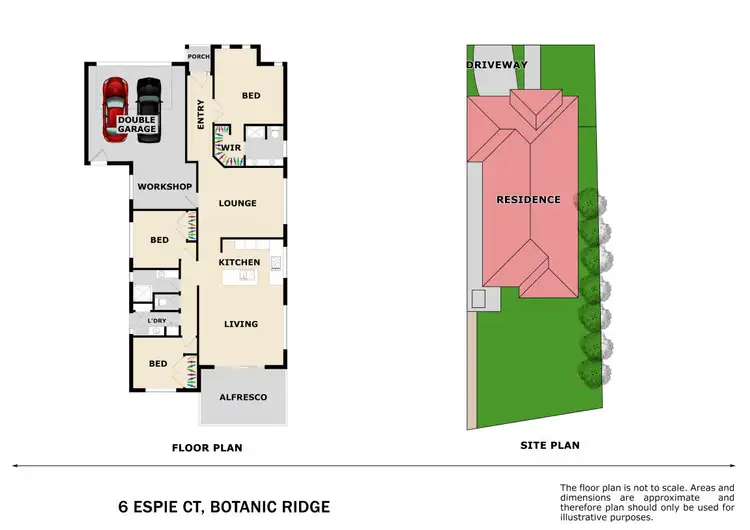 Floorplan of Homely house listing, 6 Espie Court, Botanic Ridge VIC 3977