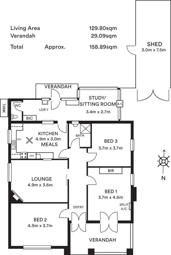 Floorplan of Homely house listing, 18 Te Anau Avenue, Prospect SA 5082