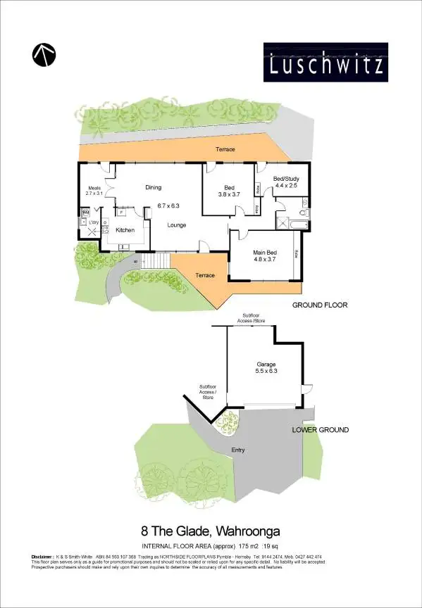 Floorplan of Homely house listing, 8 The Glade, Wahroonga NSW 2076