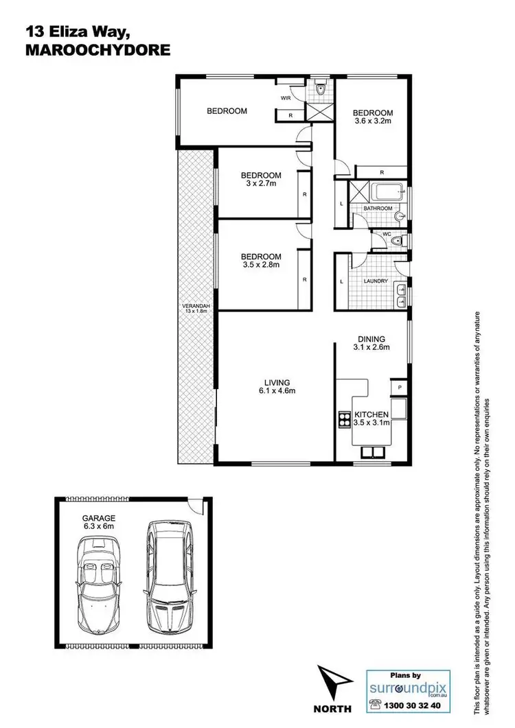 Floorplan of Homely house listing, 13 Eliza Way, Maroochydore QLD 4558