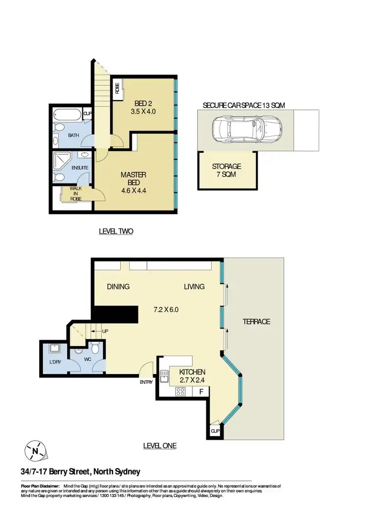 Floorplan of Homely apartment listing, 34/7-17 Berry Street, North Sydney NSW 2060