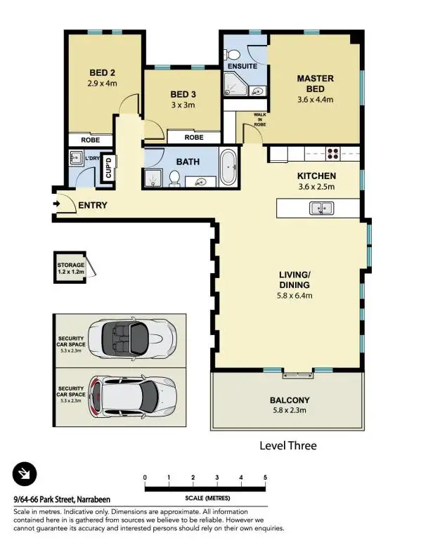 Floorplan of Homely apartment listing, 9/64-66 Park Street, Narrabeen NSW 2101