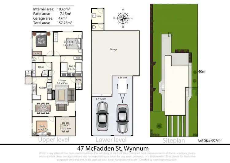 Floorplan of Homely house listing, 47 Mcfadden Street, Wynnum QLD 4178