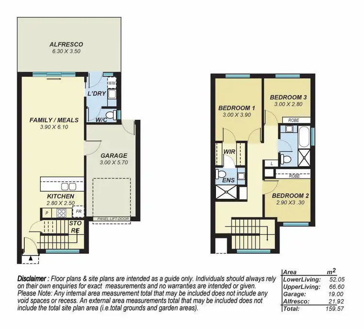 Floorplan of Homely townhouse listing, 3B Shinnick Street, Campbelltown SA 5074