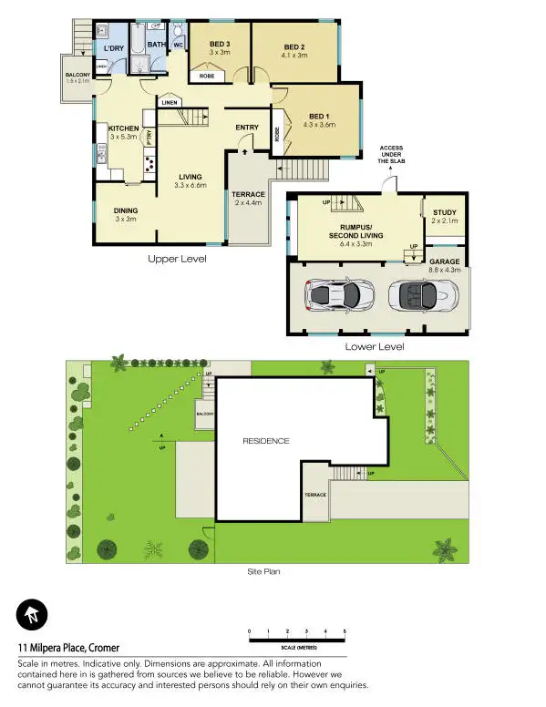 Floorplan of Homely house listing, 11 Milpera Place, Cromer NSW 2099