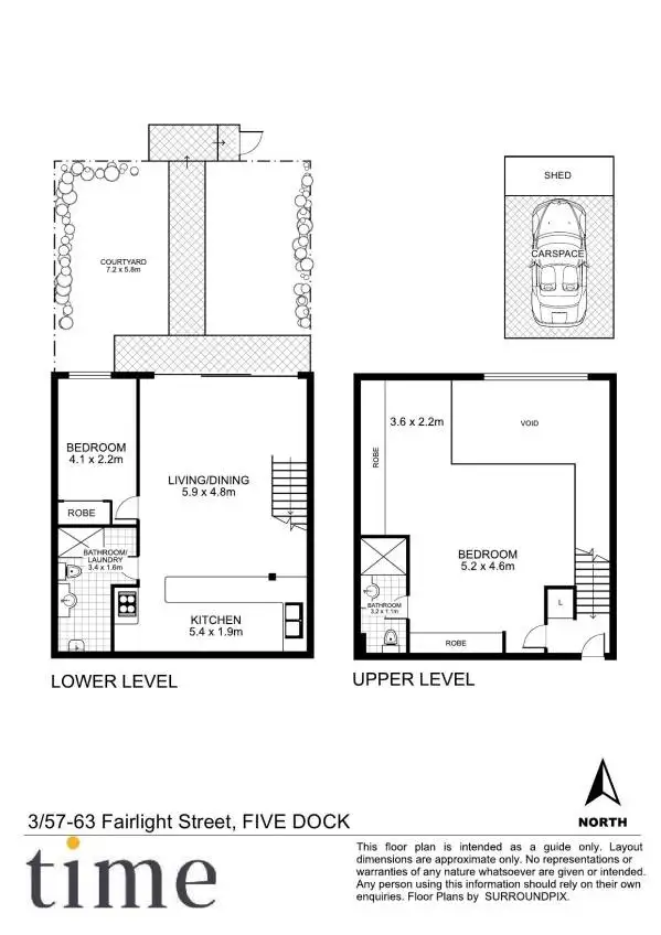 Floorplan of Homely apartment listing, 3/57-63 Fairlight Street, Five Dock NSW 2046