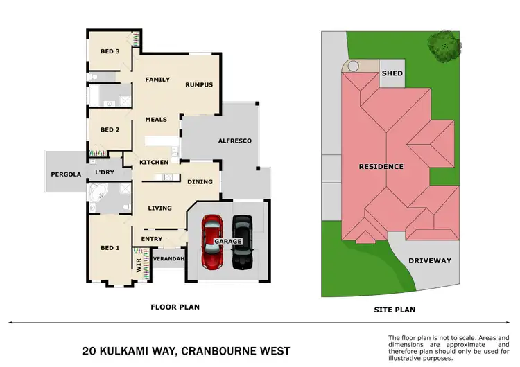 Floorplan of Homely house listing, 20 Kulkami Way, Cranbourne West VIC 3977