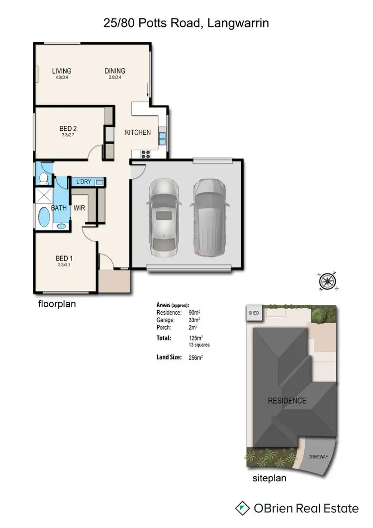 Floorplan of Homely unit listing, 25/80 Potts Road, Langwarrin VIC 3910