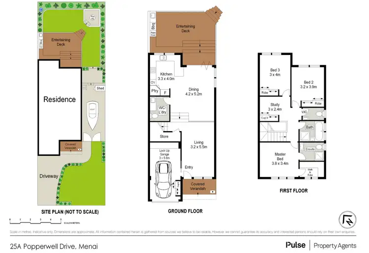 Floorplan of Homely semi-detached listing, 25A Popperwell Drive, Menai NSW 2234