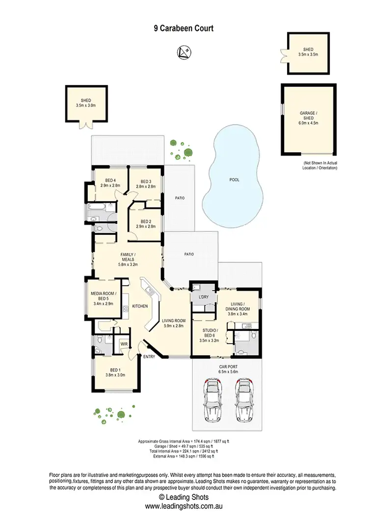Floorplan of Homely house listing, 9 Carabeen Court, Narangba QLD 4504