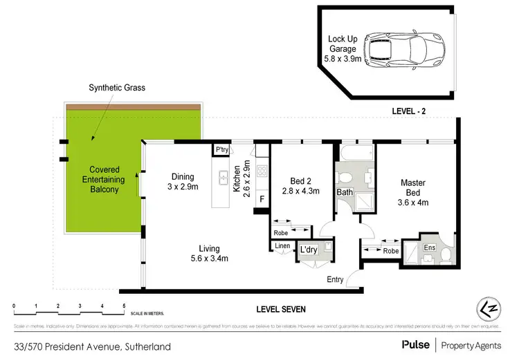 Floorplan of Homely apartment listing, 33/570 President Avenue, Sutherland NSW 2232
