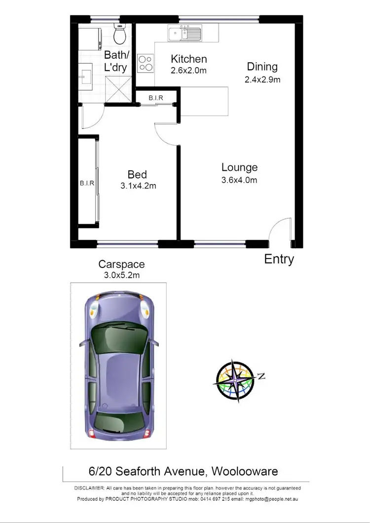 Floorplan of Homely apartment listing, 6/20 Seaforth Avenue, Woolooware NSW 2230