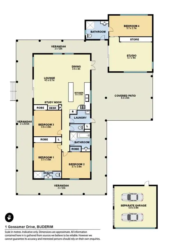 Floorplan of Homely house listing, 1 Gossamer Drive, Buderim QLD 4556