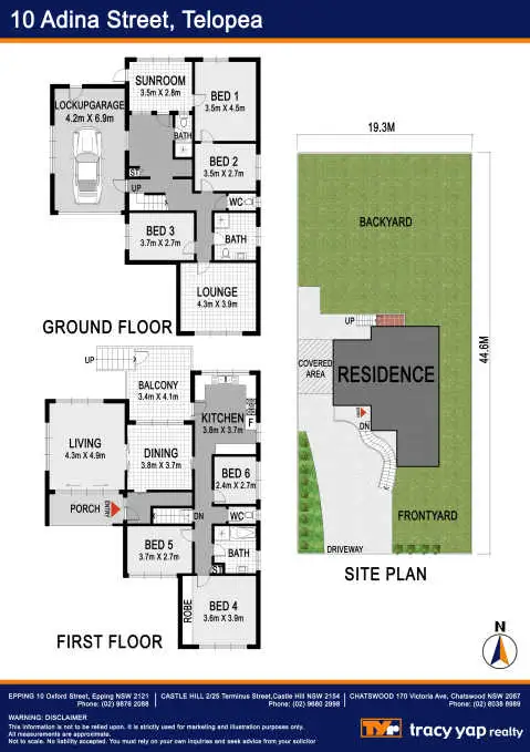 Floorplan of Homely house listing, 10 Adina Street, Telopea NSW 2117