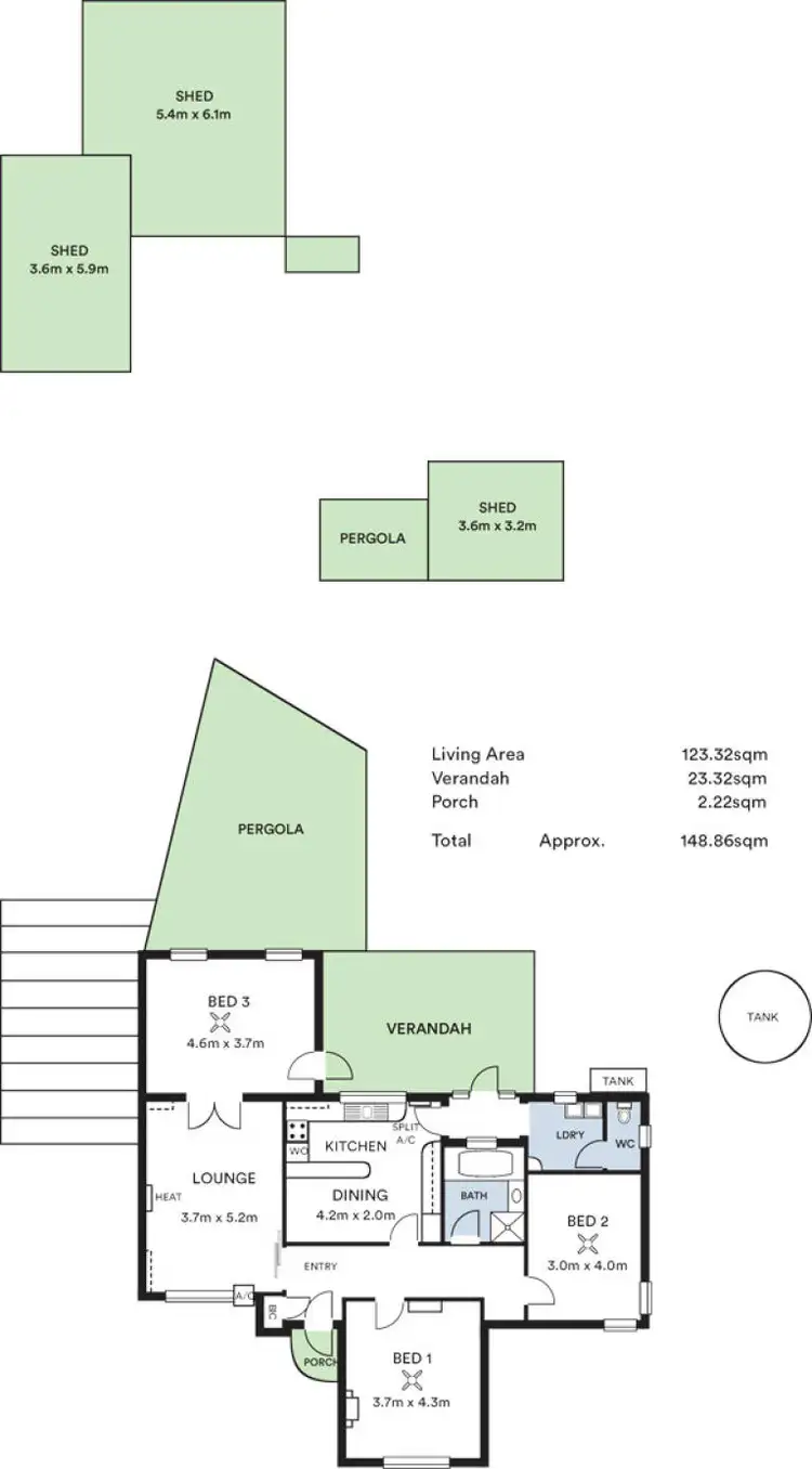 Floorplan of Homely house listing, 22 Cavendish Avenue, Devon Park SA 5008