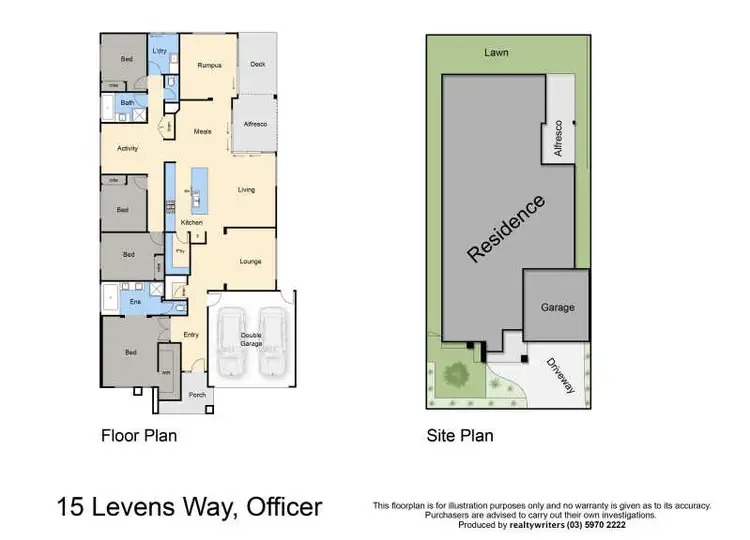 Floorplan of Homely house listing, 15 Levens Way, Officer VIC 3809