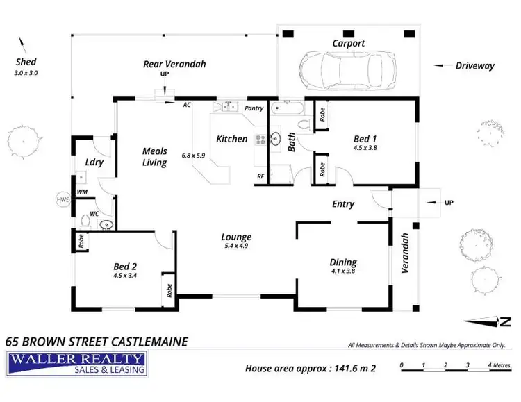 Floorplan of Homely house listing, 65 Brown Street, Castlemaine VIC 3450