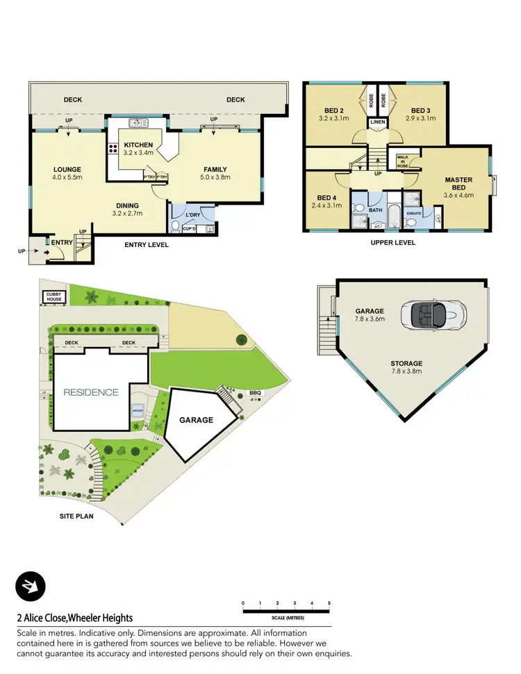 Floorplan of Homely house listing, 2 Alice Close, Wheeler Heights NSW 2097