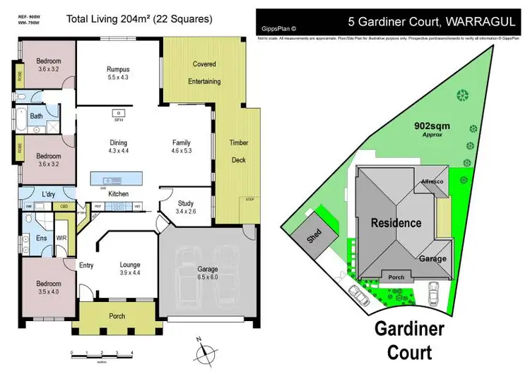 Floorplan of Homely house listing, 5 Gardiner Court, Warragul VIC 3820