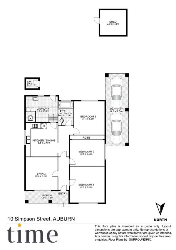 Floorplan of Homely house listing, 10 Simpson Street, Auburn NSW 2144