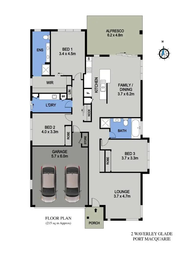 Floorplan of Homely house listing, 2 Waverley Glade Gardens, Port Macquarie NSW 2444