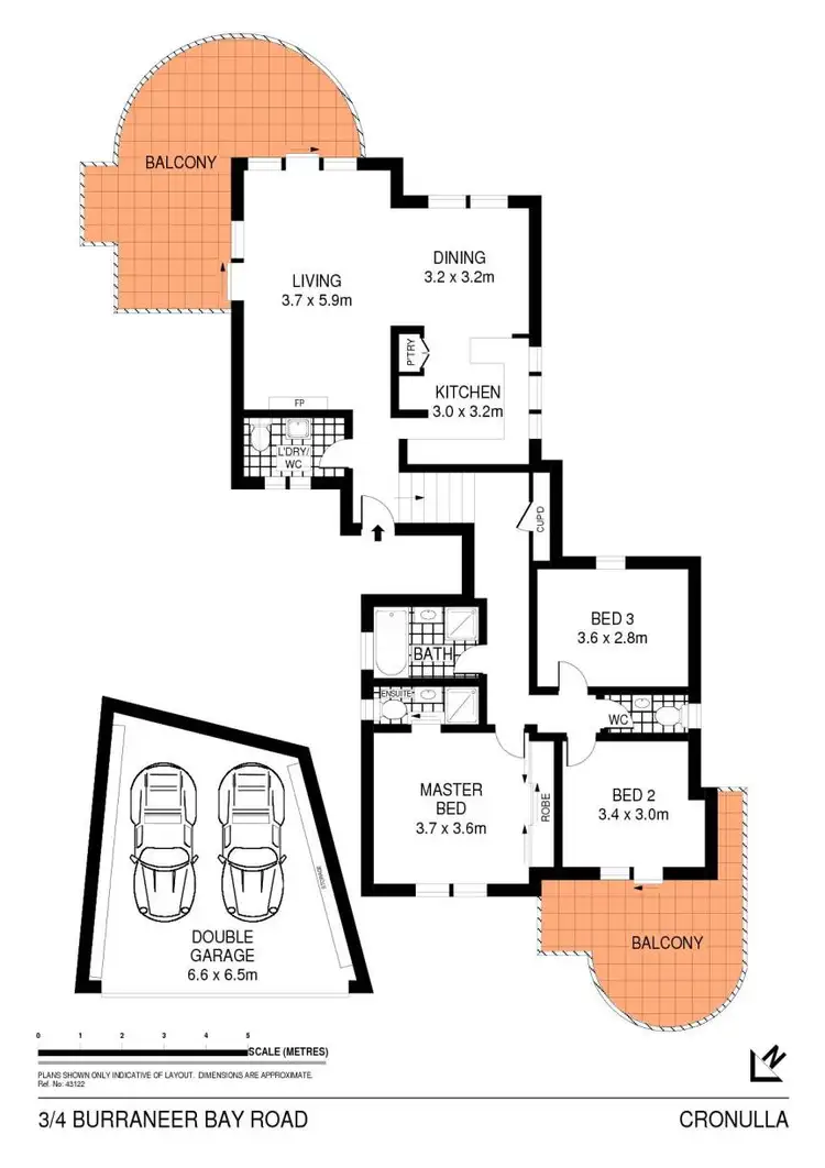 Floorplan of Homely apartment listing, 3/4 Burraneer Bay Road, Cronulla NSW 2230
