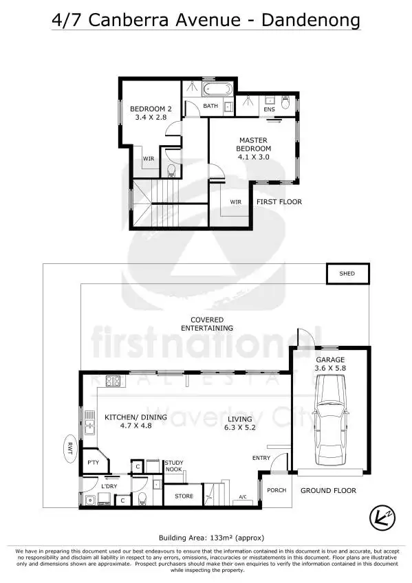 Floorplan of Homely townhouse listing, 4/7 Canberra Avenue, Dandenong VIC 3175