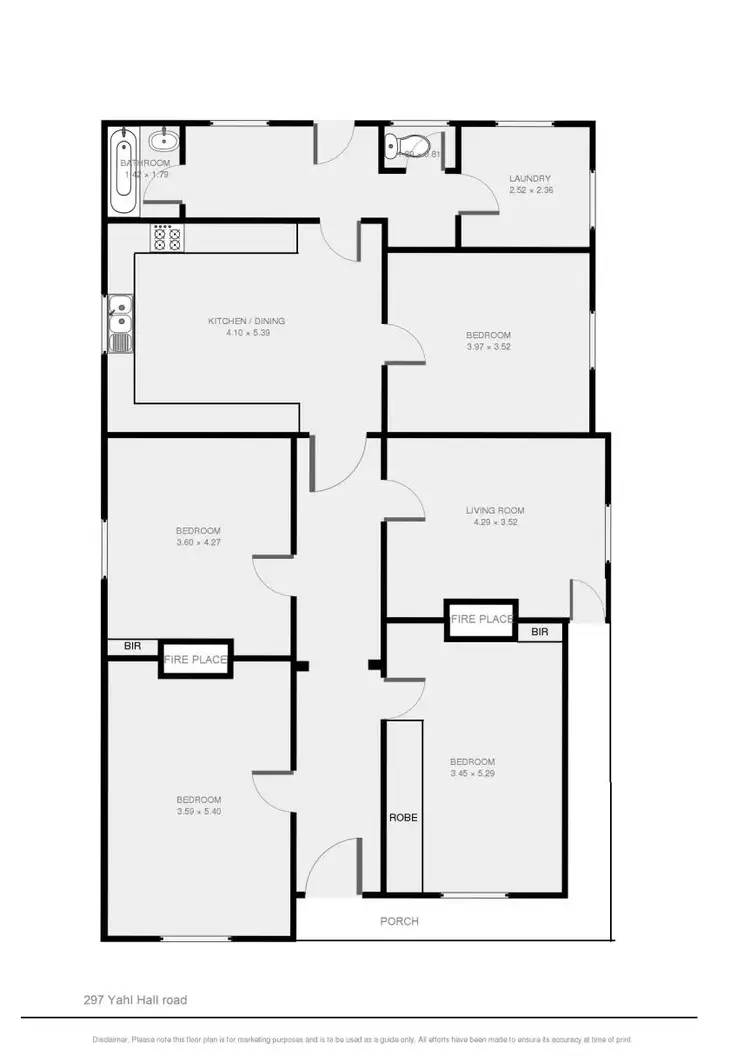 Floorplan of Homely rural property listing, 297 Yahl Hall Road, Mount Gambier SA 5290