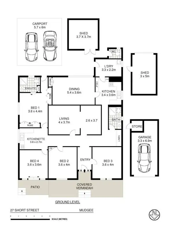 Floorplan of Homely house listing, 27 Short Street, Mudgee NSW 2850