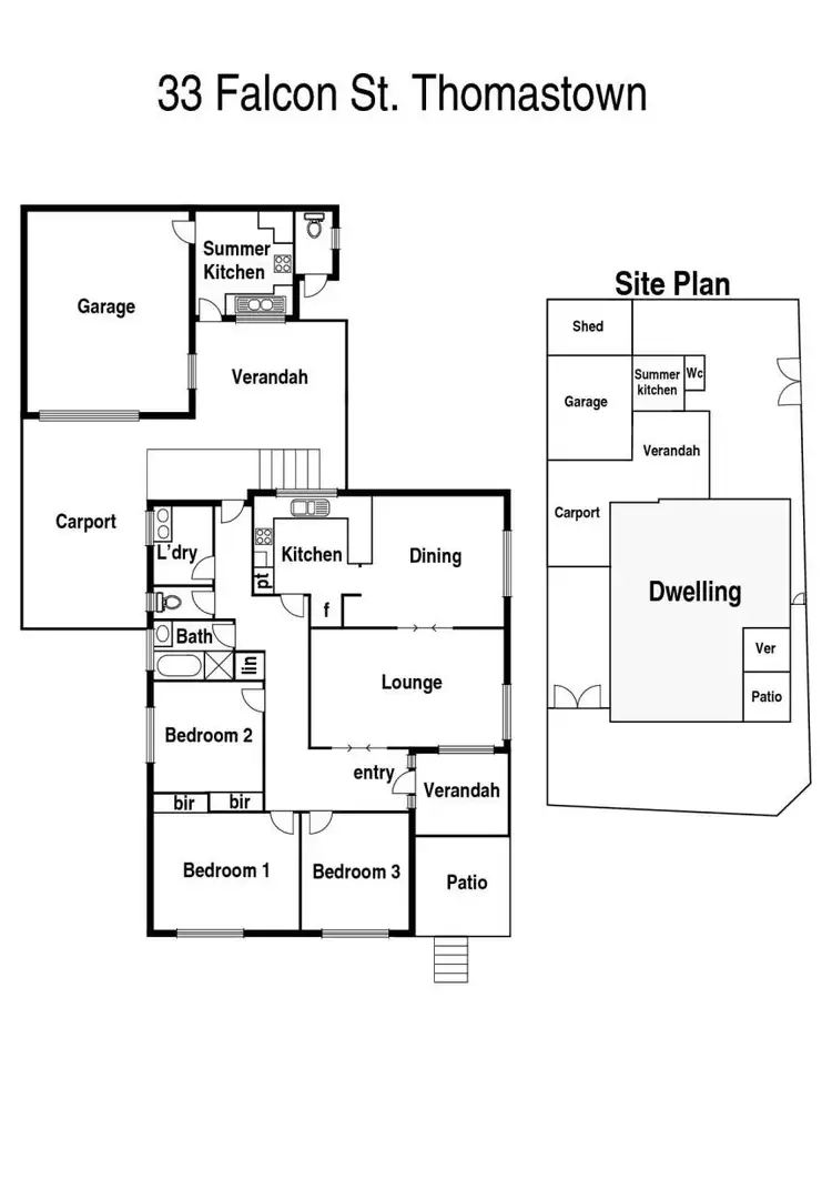 Floorplan of Homely house listing, 33 Falcon Street, Thomastown VIC 3074