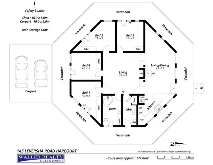 Floorplan of Homely house listing, 145 Leversha Road, Harcourt VIC 3453