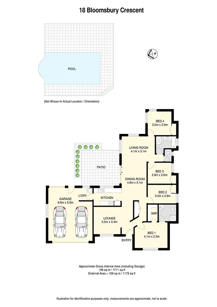Floorplan of Homely house listing, 18 Bloomsbury Crescent, Moggill QLD 4070
