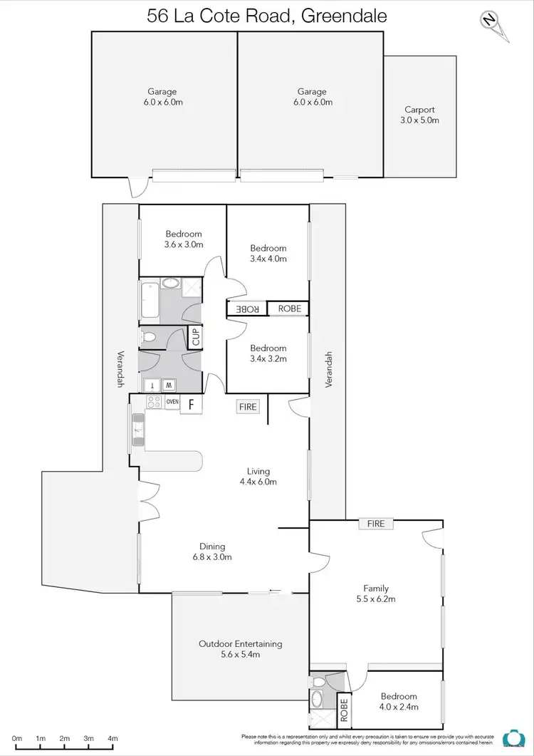 Floorplan of Homely rural property listing, 56 Lacote Road, Greendale VIC 3341