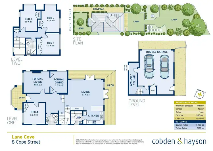 Floorplan of Homely house listing, 8 Cope Street, Lane Cove NSW 2066