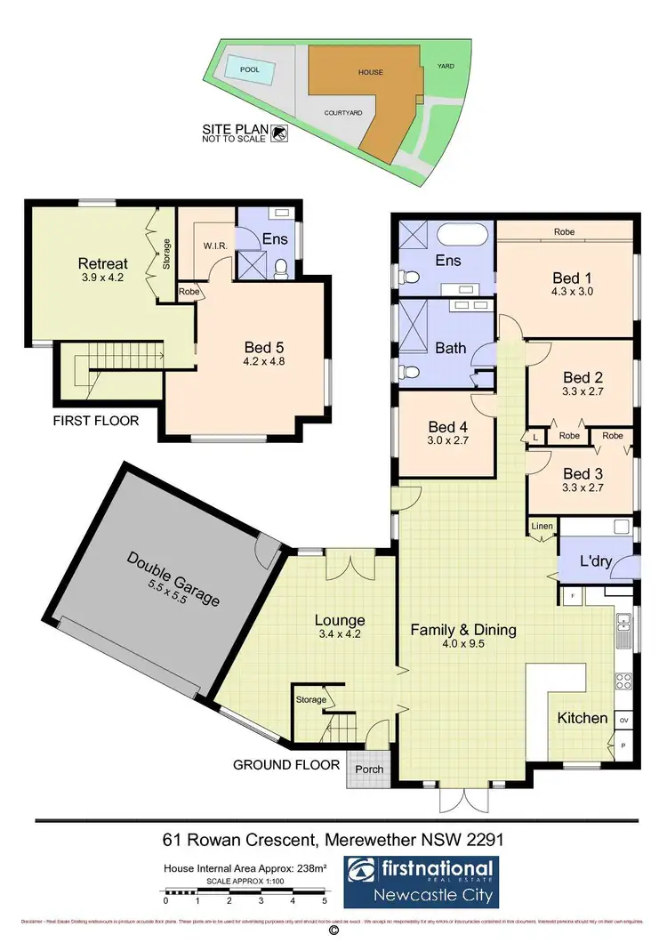 Floorplan of Homely house listing, 61 Rowan Crescent, Merewether NSW 2291