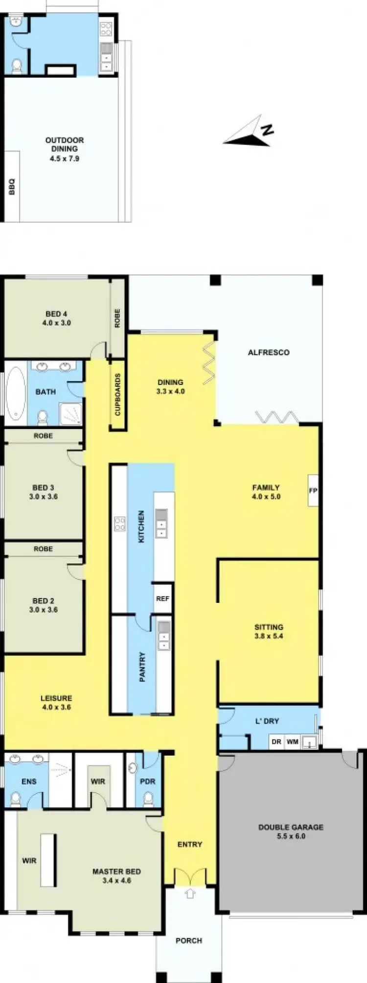 Floorplan of Homely house listing, 47 Cardinal Road, Glenroy VIC 3046