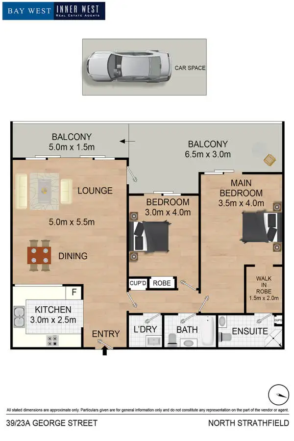 Floorplan of Homely apartment listing, 39/23A George Street, North Strathfield NSW 2137