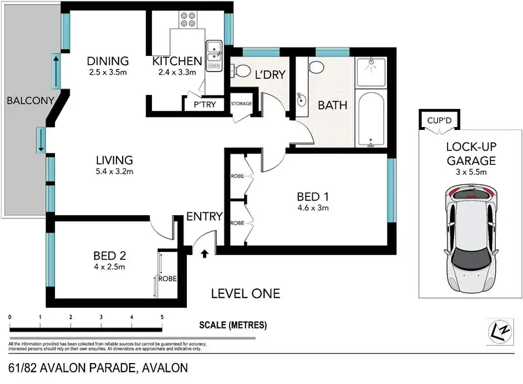 Floorplan of Homely unit listing, 61/82 Avalon Parade, Avalon Beach NSW 2107