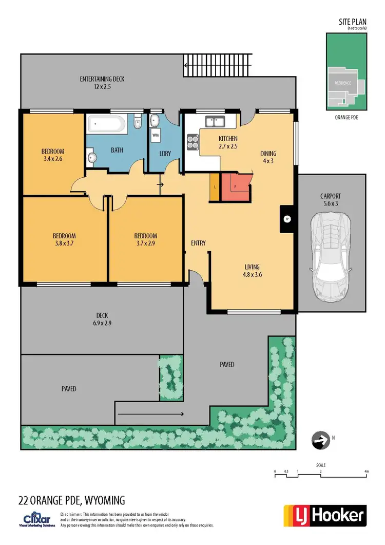 Floorplan of Homely house listing, 22 Orange Parade, Wyoming NSW 2250