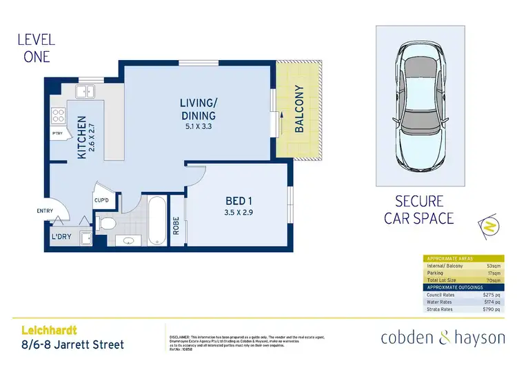 Floorplan of Homely apartment listing, 8/6-8 Jarrett Street, Leichhardt NSW 2040
