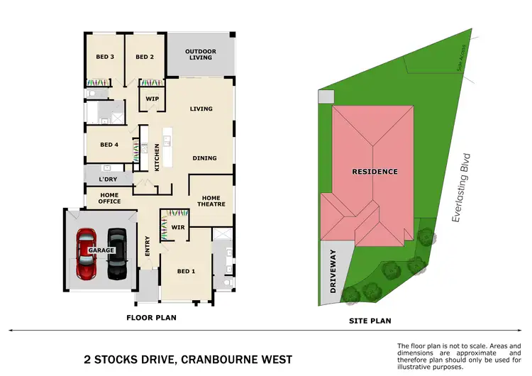 Floorplan of Homely house listing, 2 Stocks Drive, Cranbourne West VIC 3977