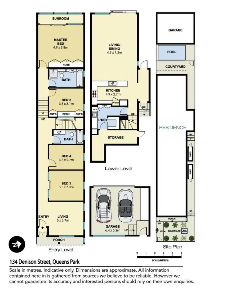 Floorplan of Homely house listing, 134 Denison Street, Queens Park NSW 2022