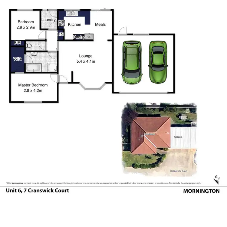 Floorplan of Homely unit listing, 6/7 Cranswick Court, Mornington VIC 3931