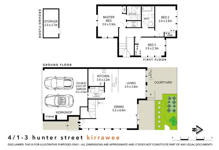 Floorplan of Homely townhouse listing, 4/1-3 Hunter Street, Kirrawee NSW 2232
