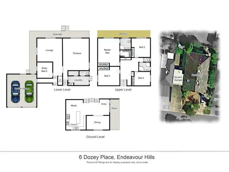 Floorplan of Homely house listing, 6 Dozey Place, Endeavour Hills VIC 3802
