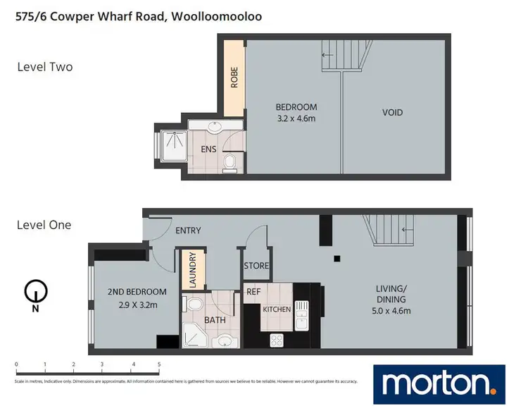 Floorplan of Homely apartment listing, 575/6 Cowper Wharf Roadway, Woolloomooloo NSW 2011