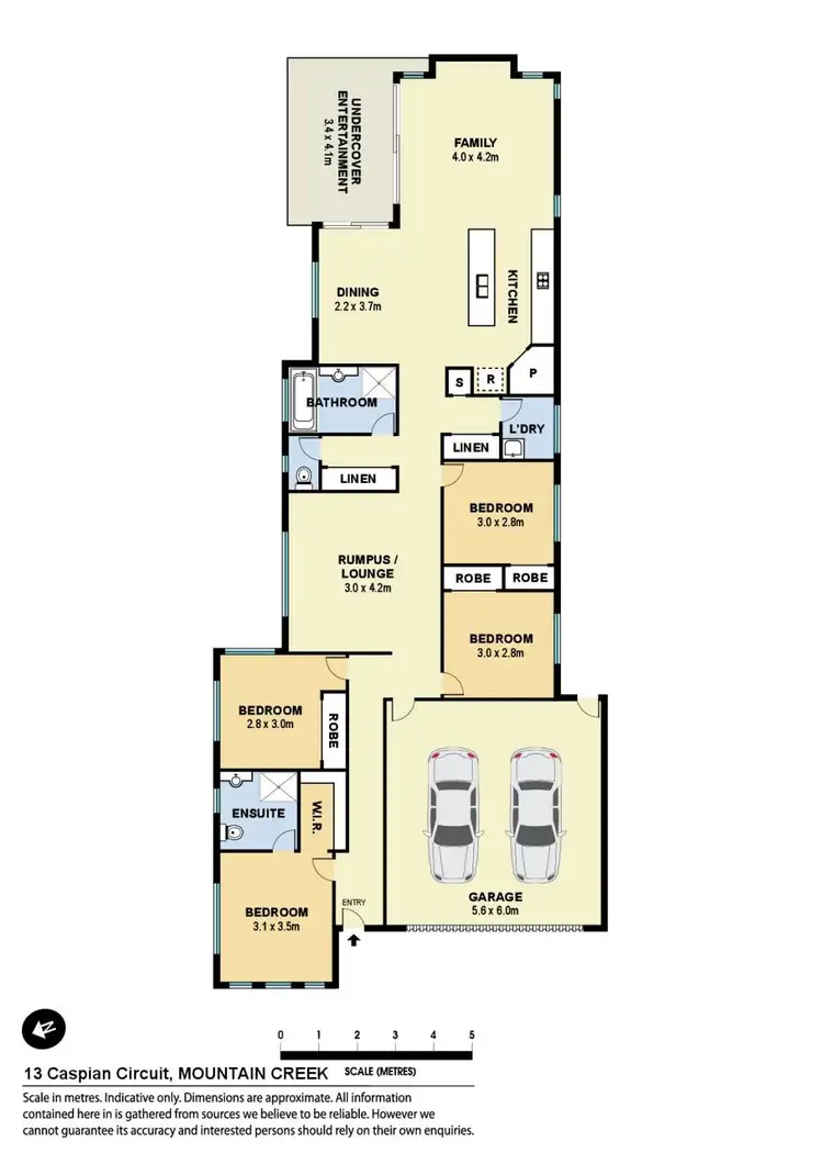 Floorplan of Homely house listing, 13 Caspian Circuit, Mountain Creek QLD 4557