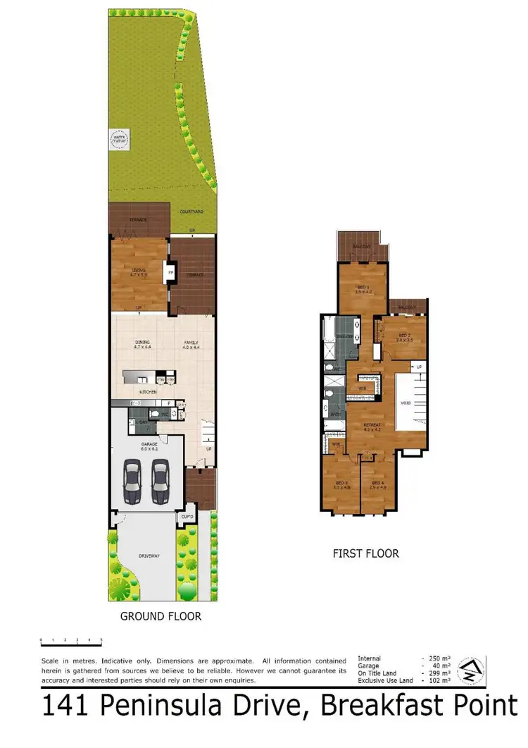 Floorplan of Homely townhouse listing, 141 Peninsula Drive, Breakfast Point NSW 2137
