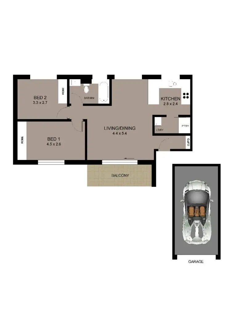 Floorplan of Homely apartment listing, 6/89-91 The Boulevarde, Dulwich Hill NSW 2203